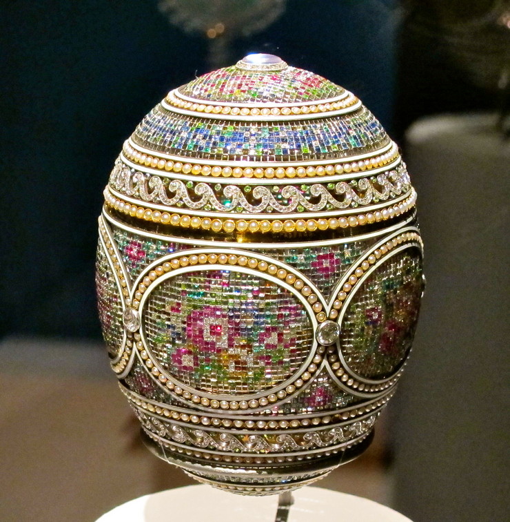 Carl Fabergé and the legendary Fabergé eggs. If the Russian jeweller was alive he would be 166 years old. Known for the famous Fabergé eggs, made in the style of genuine Easter eggs, but using precious metals and gemstones rather than more mundane materials.
