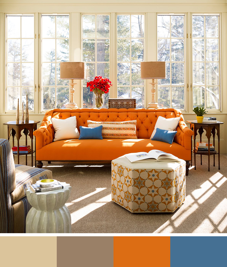 perfect interior colors-interior color schemes-chic-eclectic-modern-living room-interior-design-color-scheme