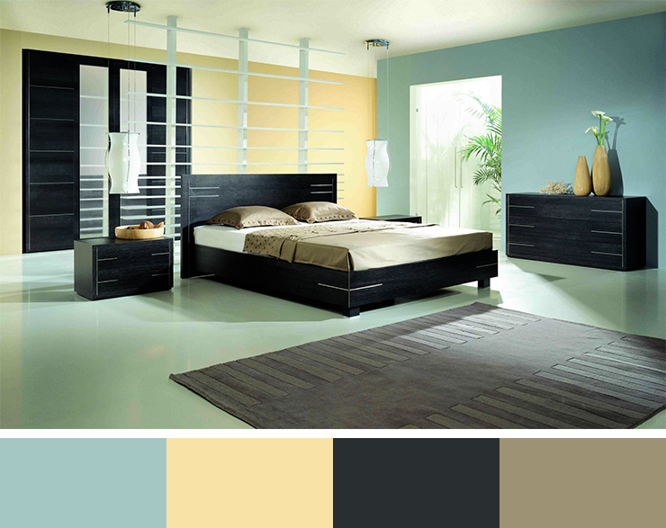 perfect interior colors-interior color schemes-interior-design-color-scheme-modern-clean-bedroom-light blue-neutral