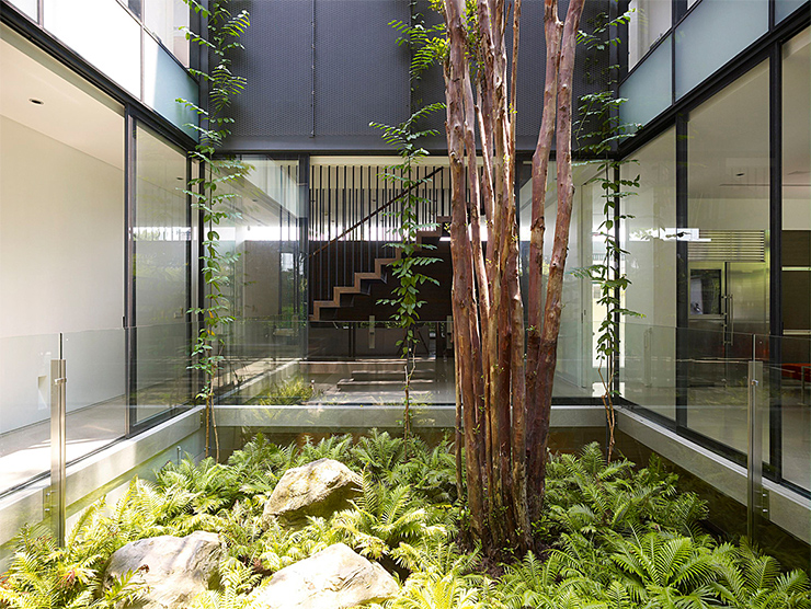 Indoor gardens are a versatile way to bring the green lush into your home, clean your air, and are part of sustainable arquitecture. Good designers employ a bit of green to make a big difference in a home.