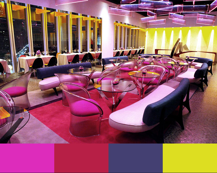 Restaurant-Interior-Designs-Pink-design-color-scheme