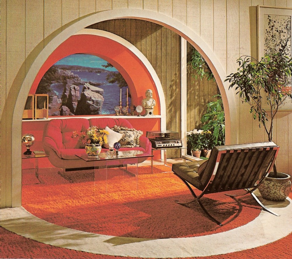 vintage interior design mid century modern style living room