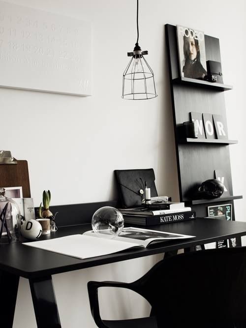 black and white office modern-interior-design-ideas