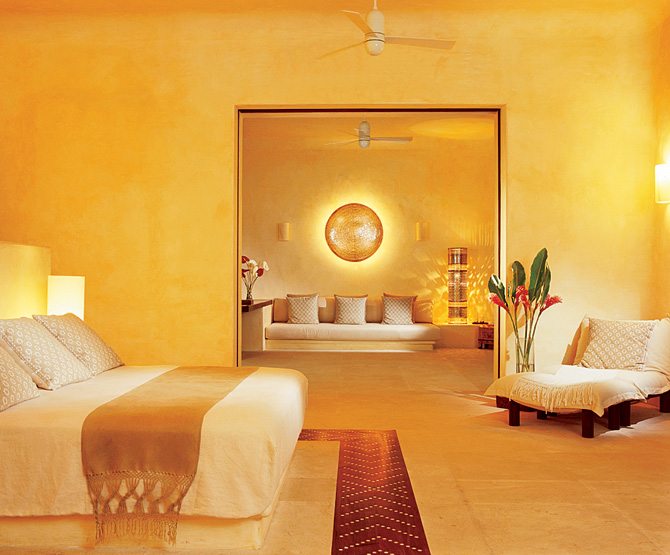 yellow gold bedroom