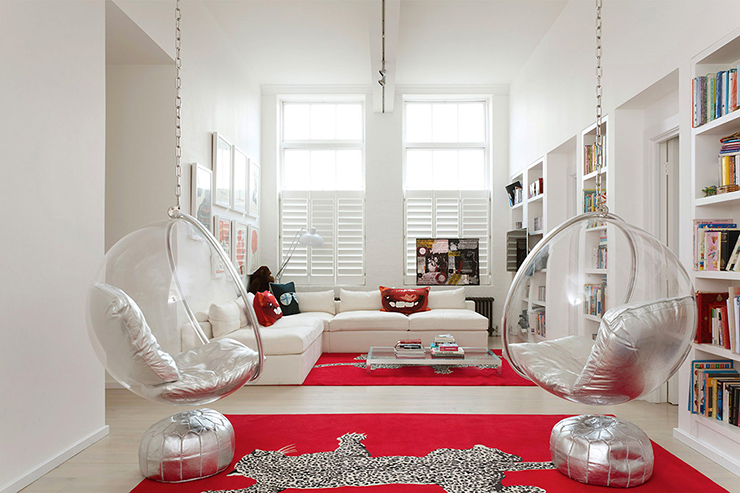 fun and playfull interior ideas swing chairs