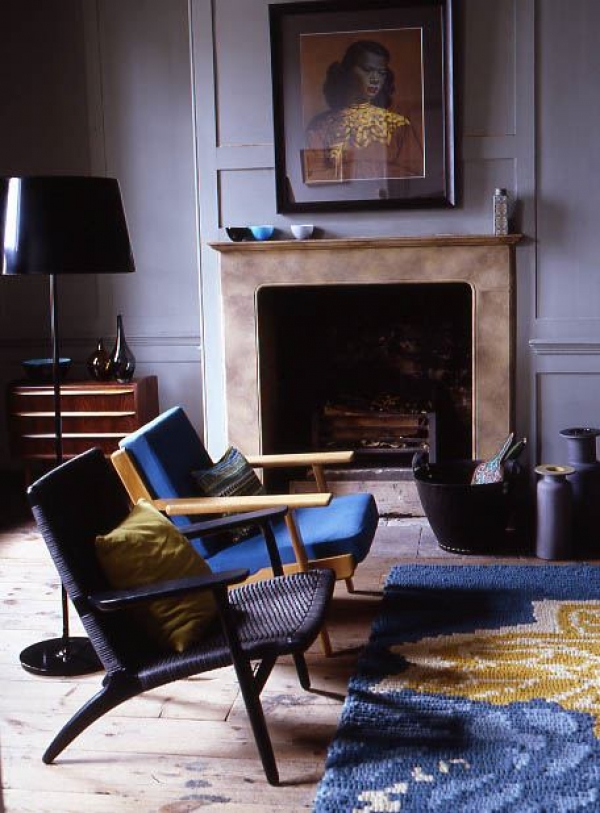 The Retro Modern Interior Design Living Rooms