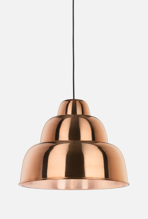 Levels copper lamp hem