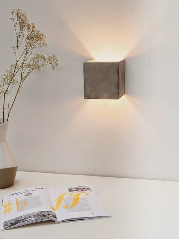 Striking Color Scheme Decor Ideas with Unique Wall Lamps