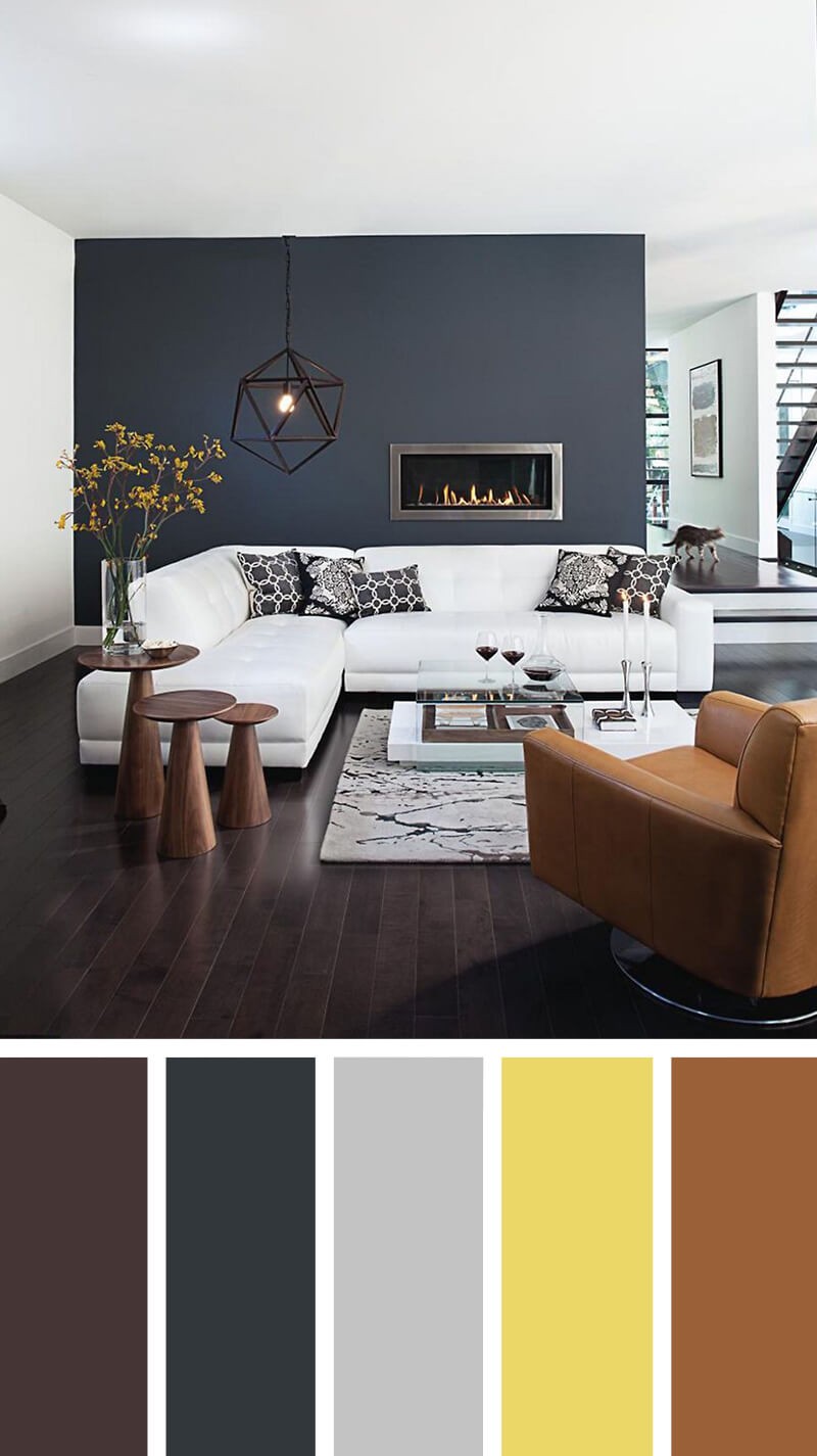 7 Living Room Color Schemes That Will Brighten Your Mood ➤ Discover the season's newest designs and inspirations. Visit Design Build Ideas at www.designbuildideas.eu #designbuildideas #homedecorideas #InteriorDesignProjects @designbuildidea